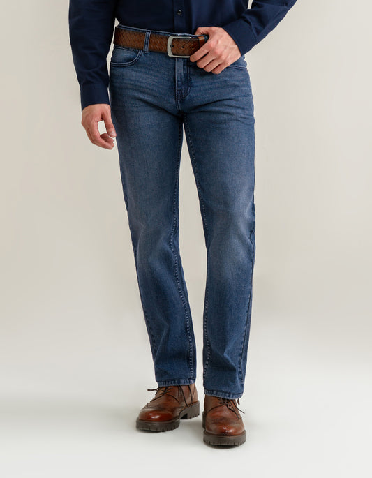 بنطلون جينز رجالي ملون باللون الأخضر الفاتح