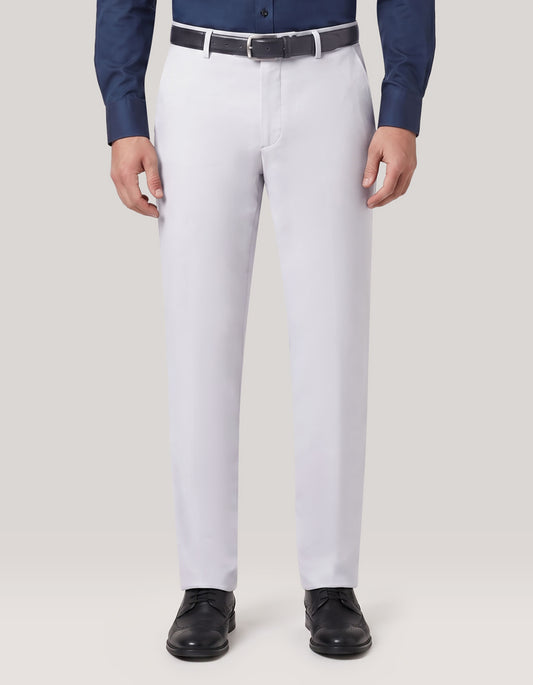 Versatile Stretch Twill Chinos – Silver