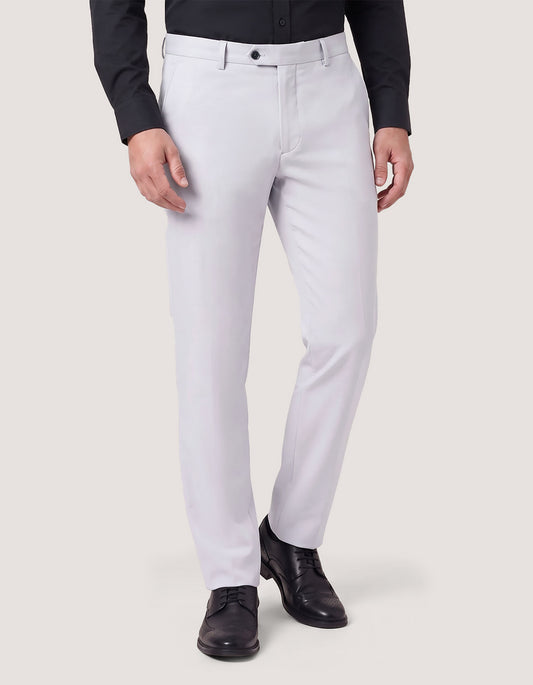 light Grey Stretch Twill Chinos