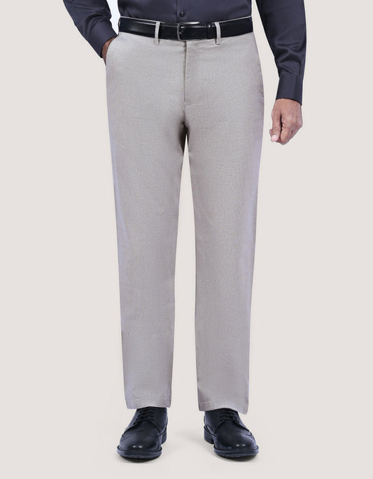 Textured Dobby Chino Trouser – Stone