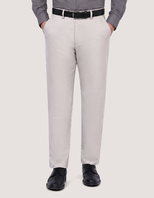 Premium Off-white Cotton Blend Chinos