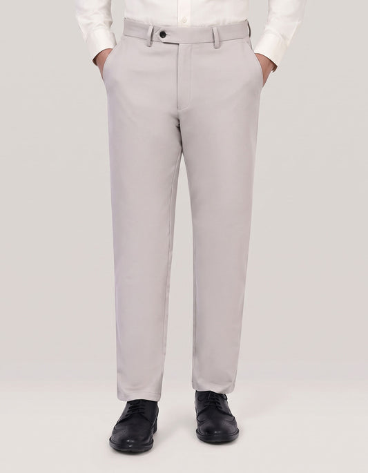 Stone Coloured Smart Fit Chinos