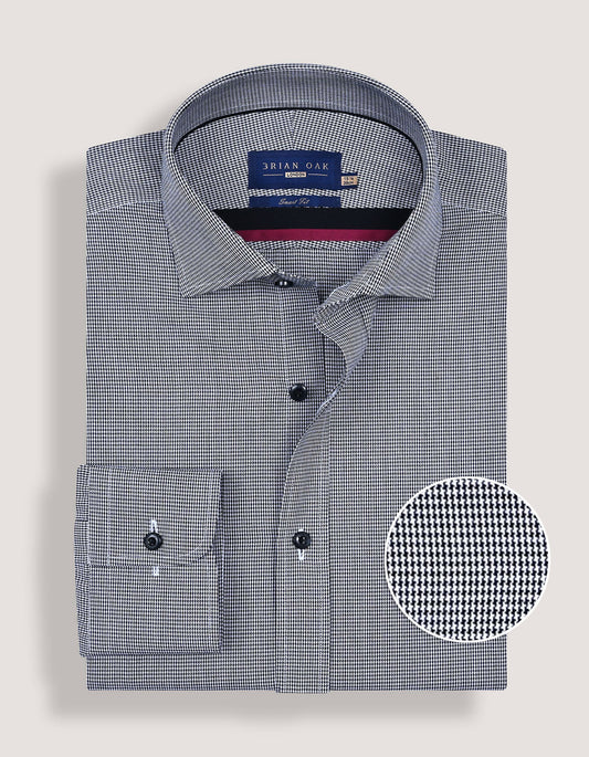 Black houndstooth British shirt