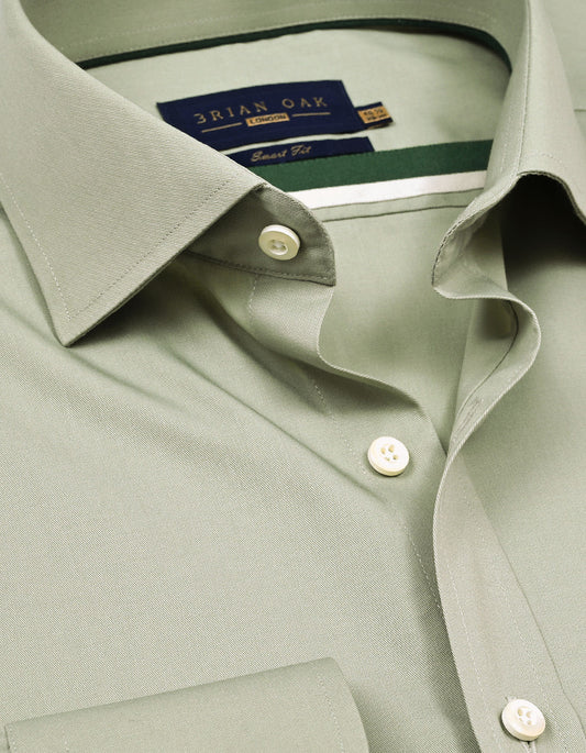Men's olive easy iron dress shirt