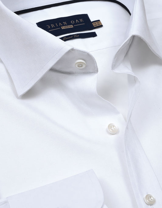 Mens White Luxury Dress Shirt