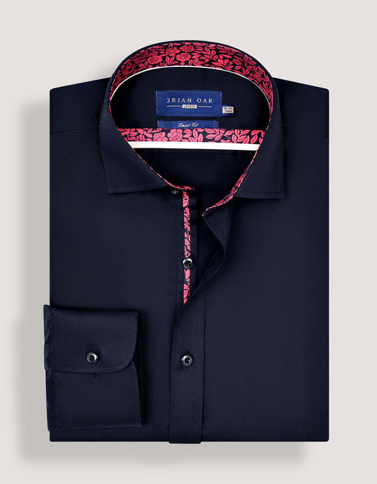 Premium black satin party wear shirt