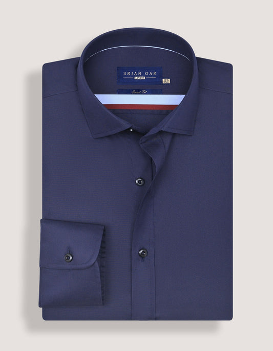 Navy twill British office wear shirt