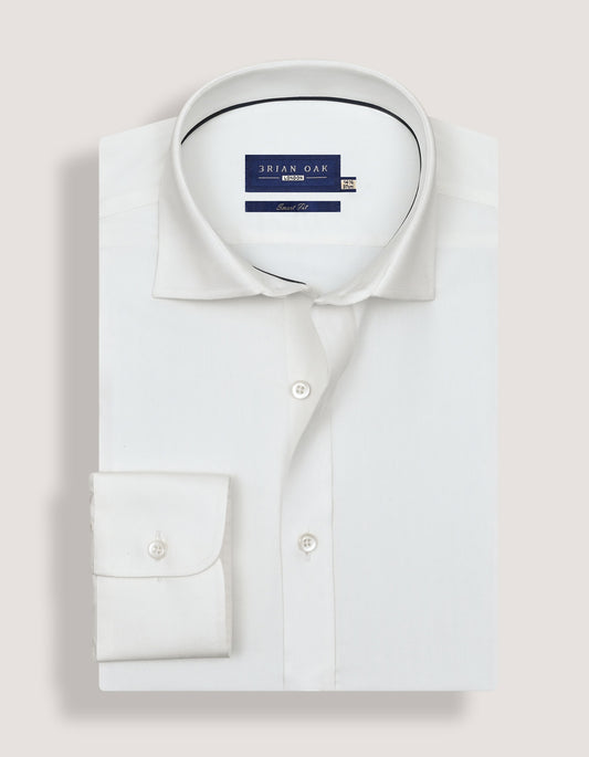 Off White Twill Dress Shirt UK