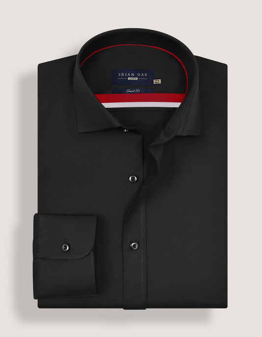 Durable black Oxford weave shirt