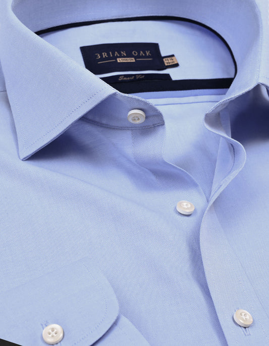 Men's sky blue easy iron dress shirt