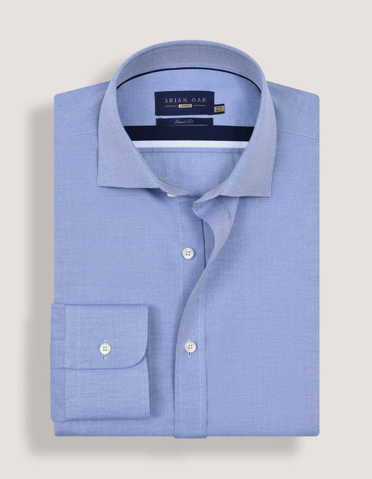 Versatile light blue formal shirt