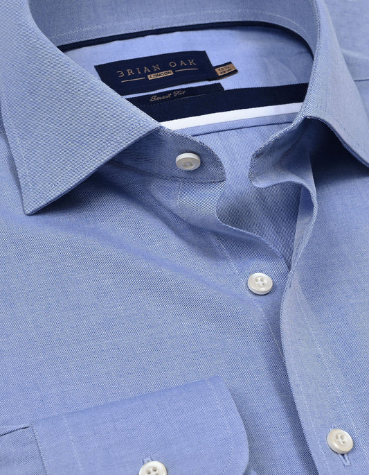 Men's light blue easy iron dress shirt