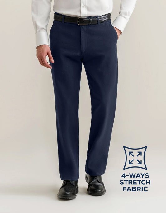 Carbon Black Performance Chino Trouser