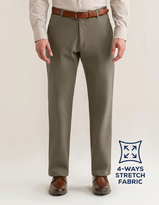 Light Brown Performance Chino Trouser