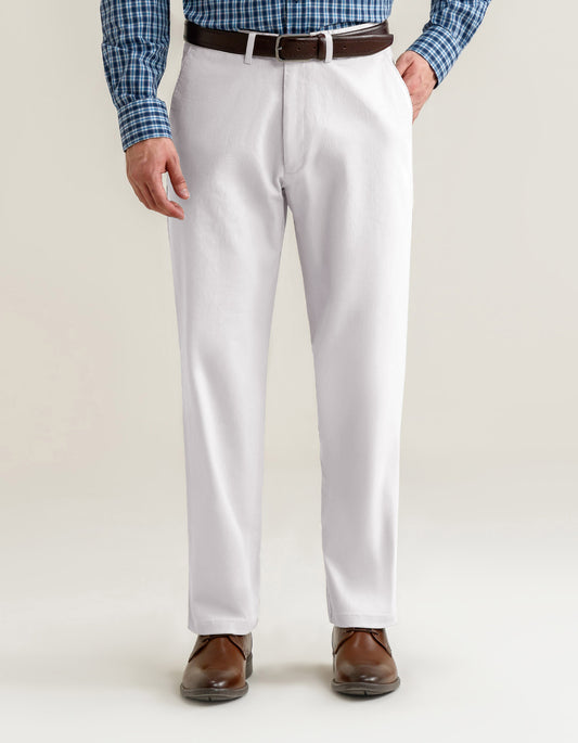 Flat Front Smart Fit Chinos – Cream