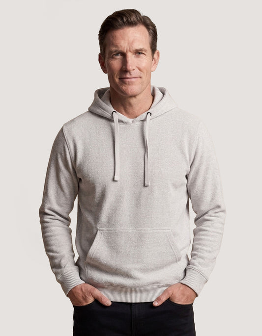 Sweat à capuche Nantucket texturé beige