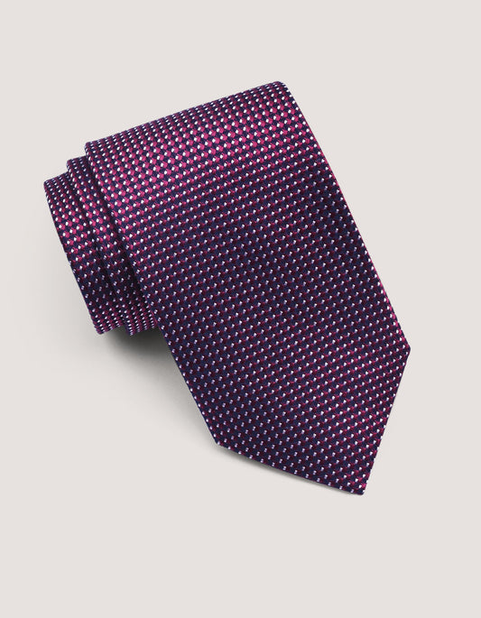 Textured Burgundy Men’s Silk Tie