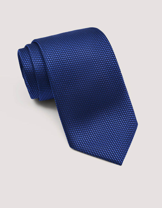 Mid Blue Textured Mens Necktie