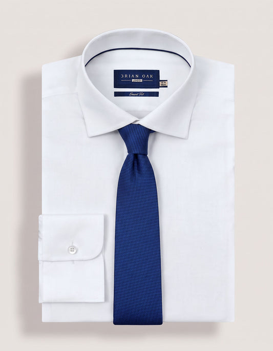 Mid Blue Textured Tie