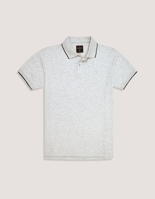 Heather Grey Premium Polo Shirt