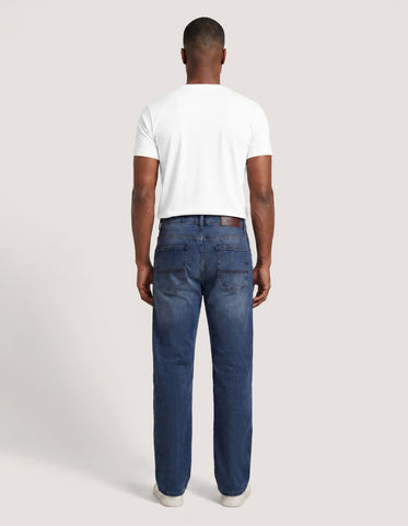 Jean en denim teinté vert clair pour homme