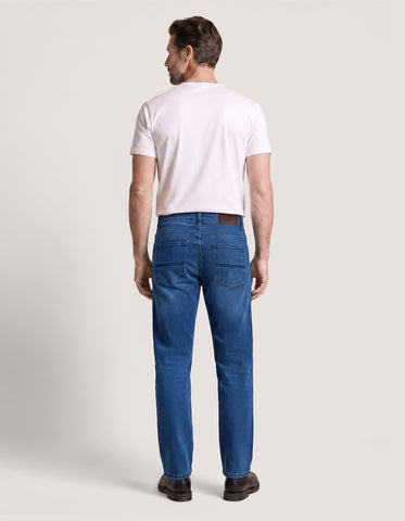 Jean en denim classique bleu clair