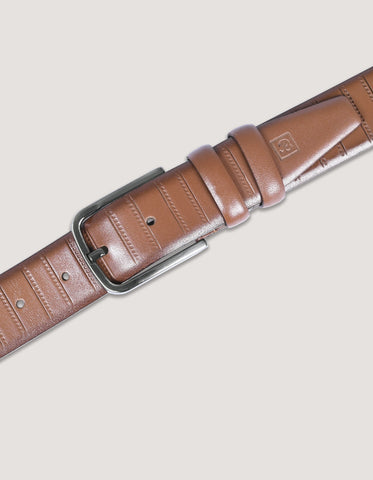 Formal Brown Leather Belt