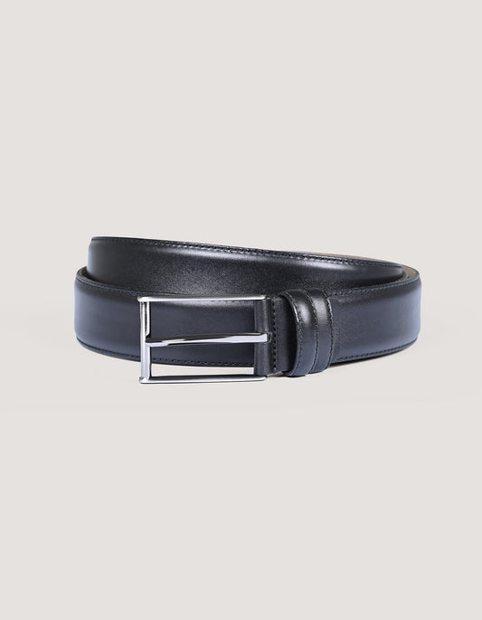 Classic Black Leather Belt