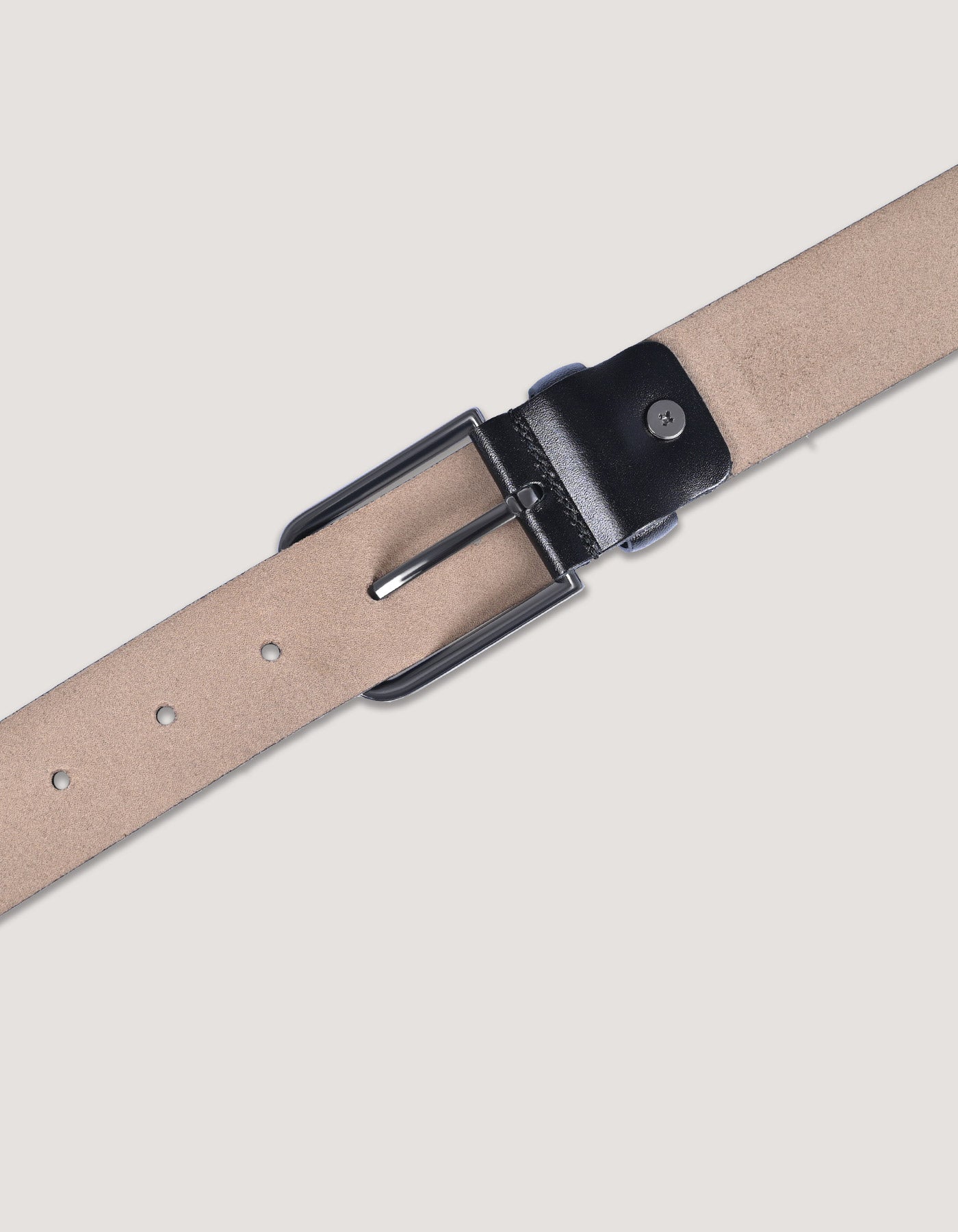 Textured Black Formal Belt