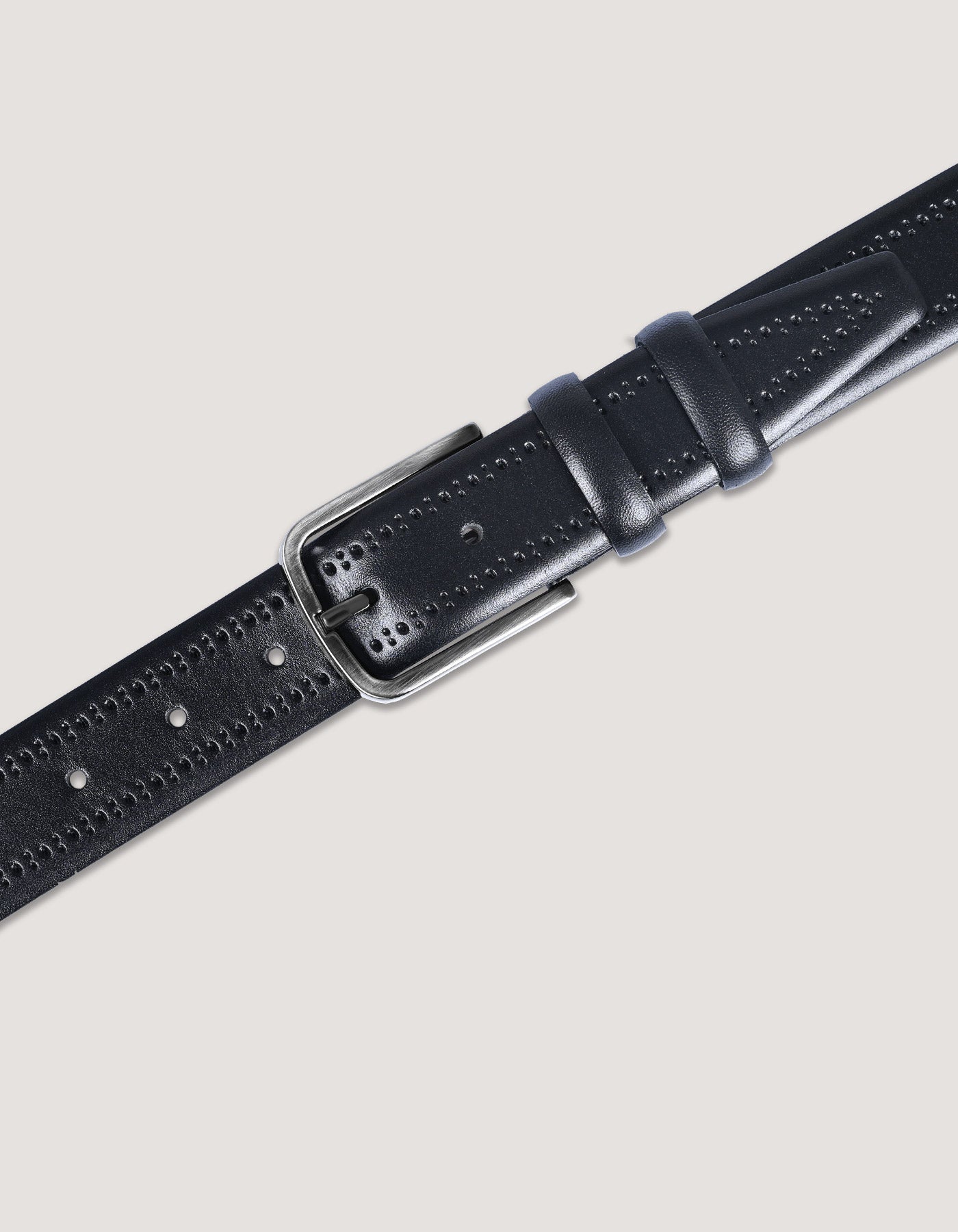 Textured Black Formal Belt