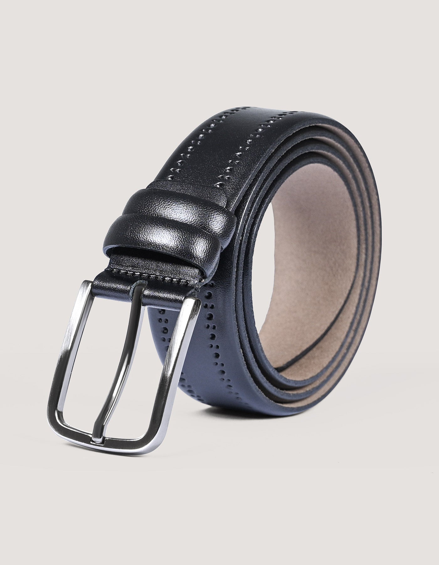 Textured Black Formal Belt