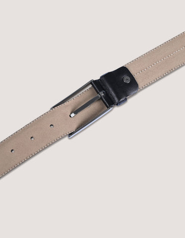 Black Center Stitched Formal Belt