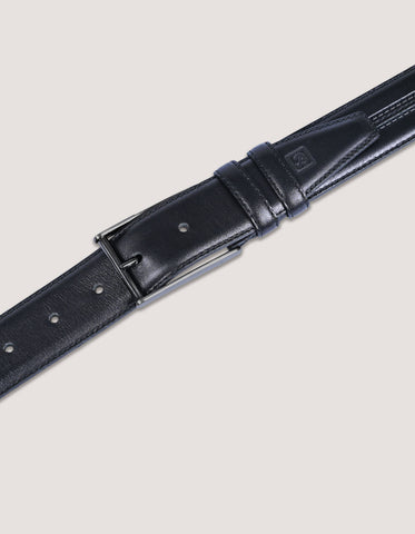 Black Center Stitched Formal Belt