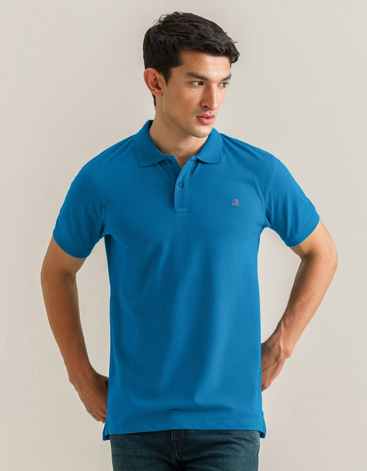 Plain Cotton Polo – Turquoise