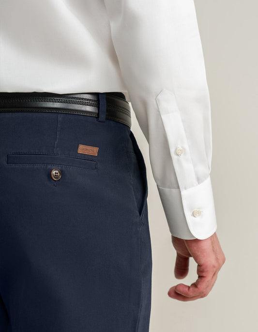 Pantalones cómodos de algodón elástico – Negro