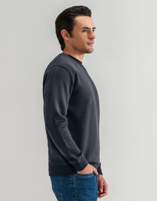 Classic Charcoal Crew Neck Sweatshirt