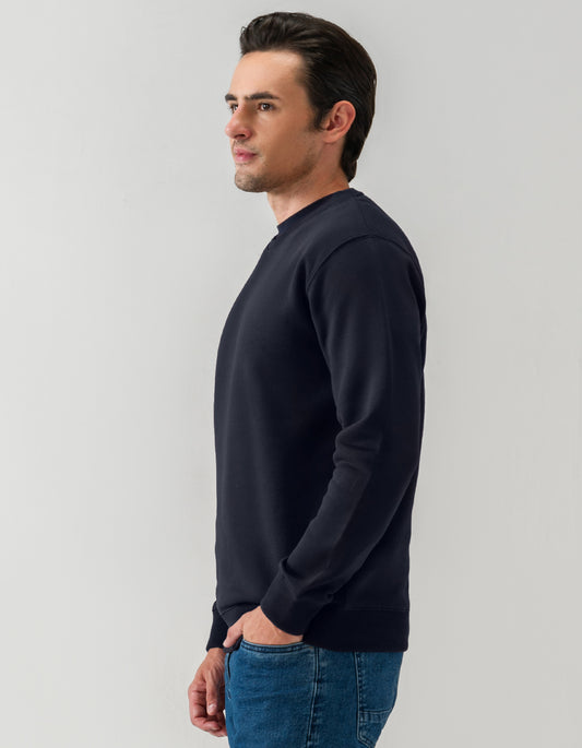 Classic Black Crewneck Sweatshirt