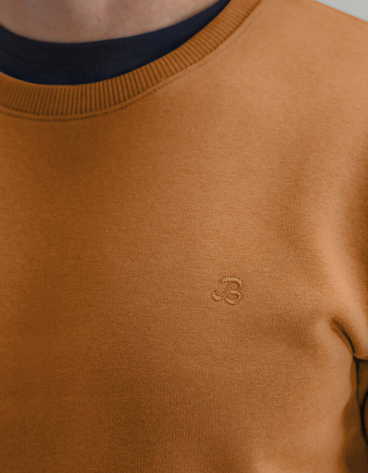 Classic Mustard Crew Neck Sweatshirt