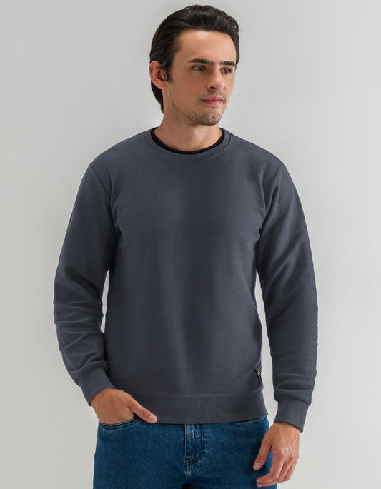 Charcoal Terry Crewneck Sweatshirt