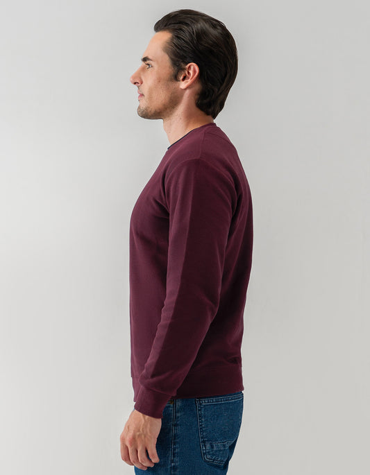 Maroon Terry Crewneck Sweatshirt