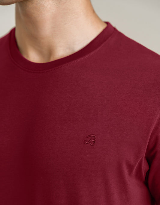 Maroon Premium Cotton Tee