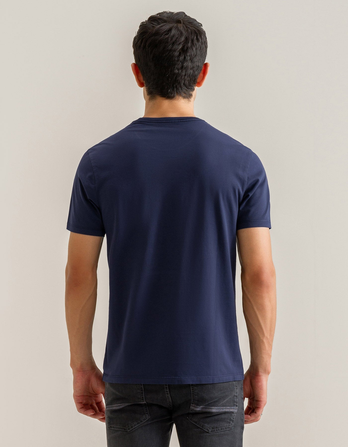 Pure Supima Cotton Tee - Navy