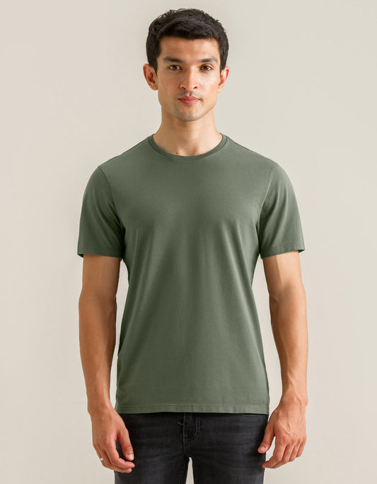 Pure Supima Cotton T-Shirt - Olive