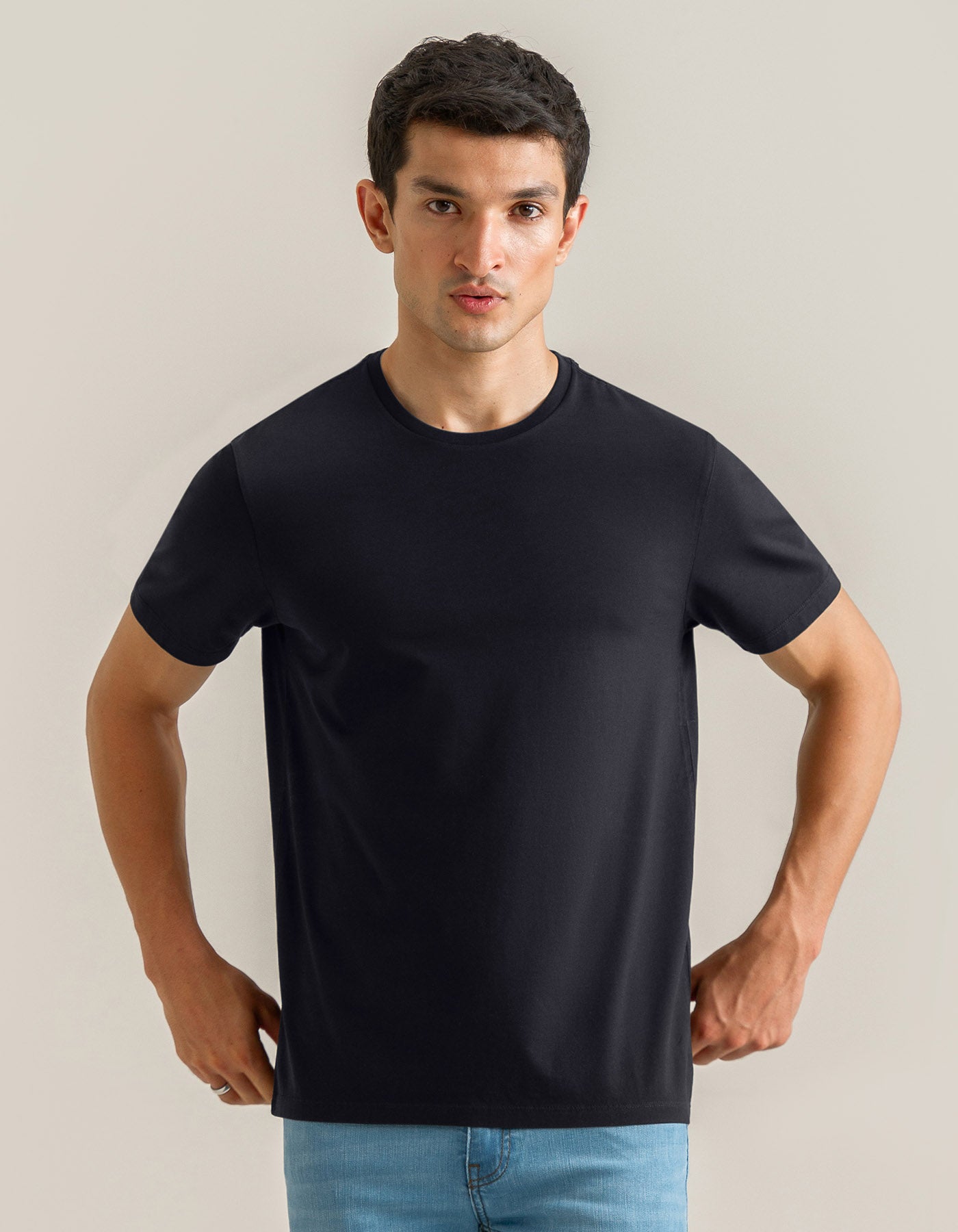 Pure Supima Cotton T-Shirt - Black