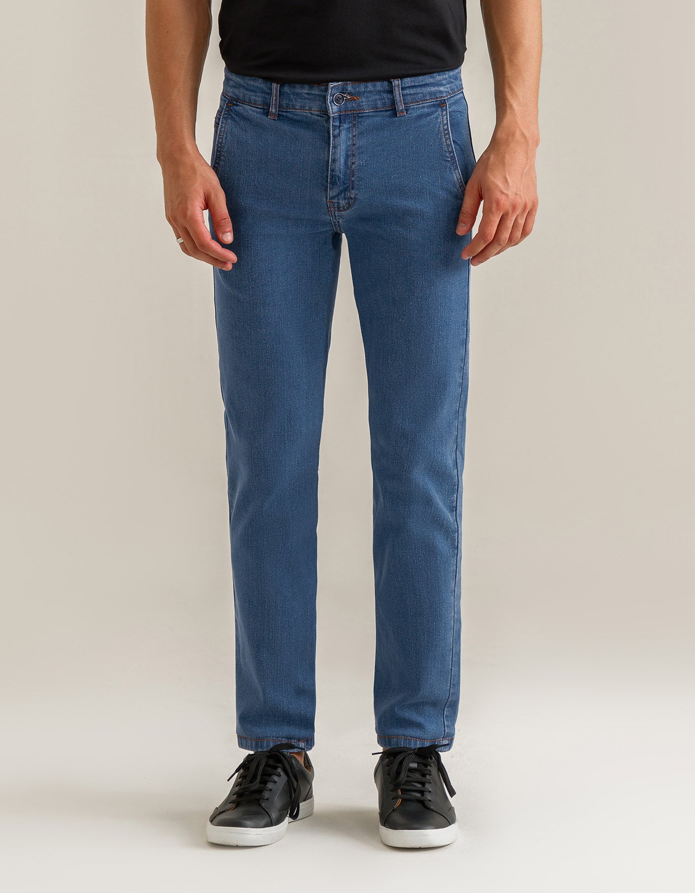 Mid Blue Traveler Denim Jeans