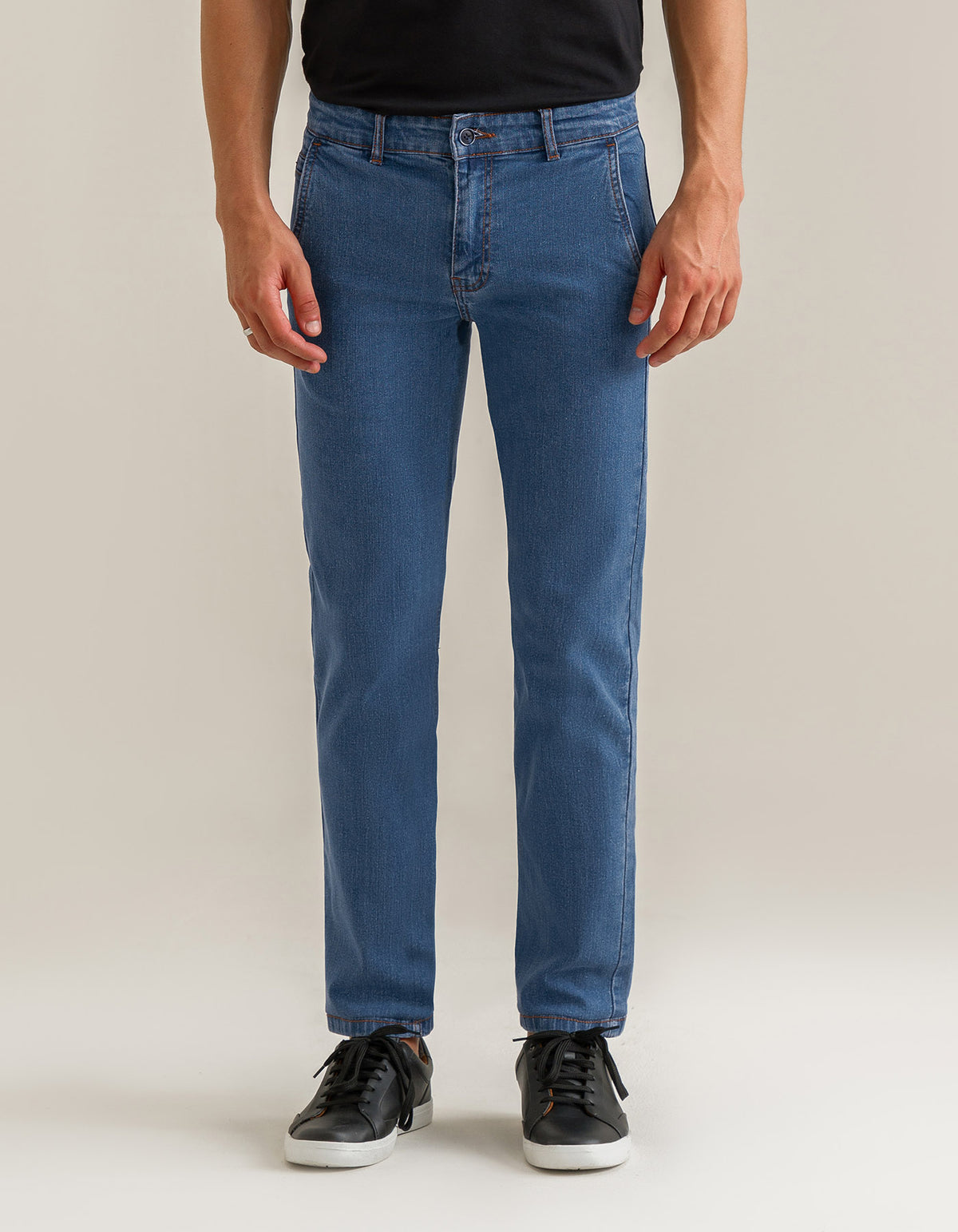 Mid Blue Traveler Denim Jeans