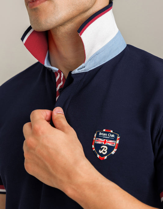 Luxury Men’s Polo – Navy