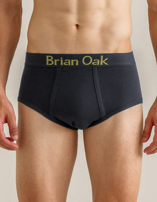 Black Plain Jersey Brief