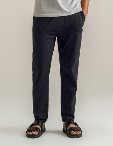 Regular Fit Jersey Trousers – Black