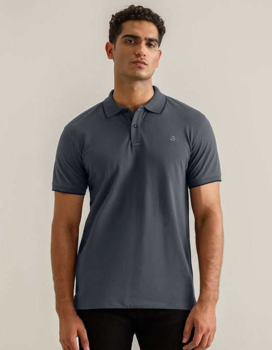 Charcoal Grey Premium Polo